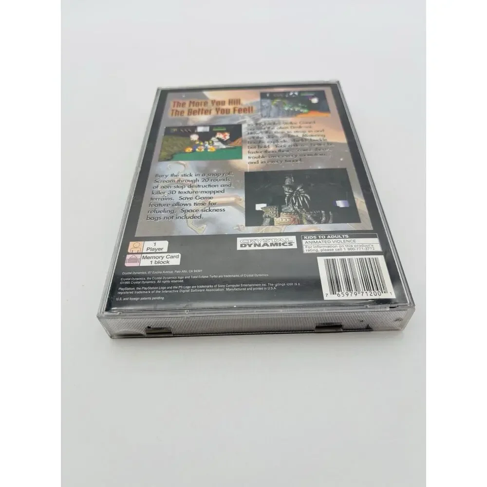 Total Eclipse Turbo CIB Longbox w/ Registration Card Sony PlayStation 1 VG